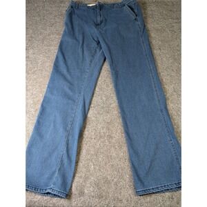 Jett Jeans Mens Straight Fit Blue Denim Pants Medium Wash 36x32 New